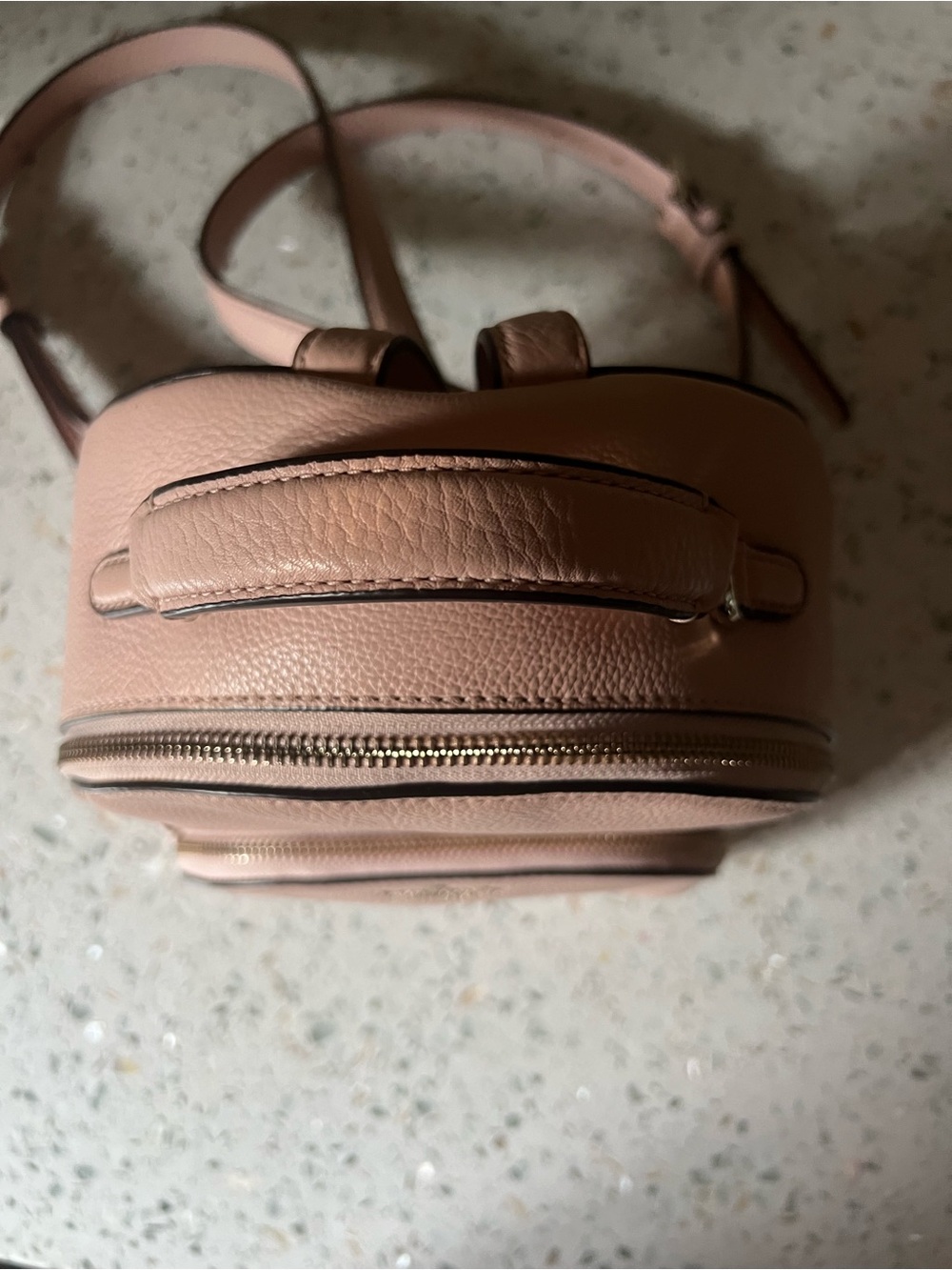 kate spade Blush Pink Pebbled Leather Mini Backpack - Picture 7 of 8